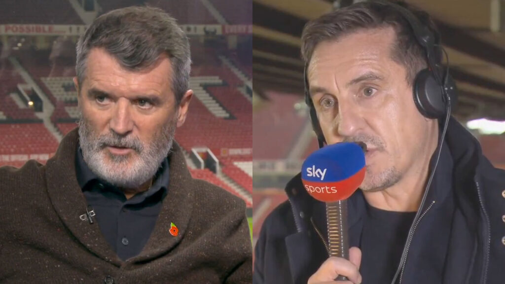 Gary Neville and Roy Keane agree on “lucky” Man United moment vs Chelsea